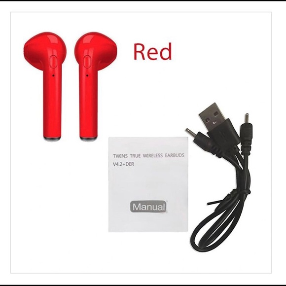 Red In-Earphones - NEW - Picture 2 of 7